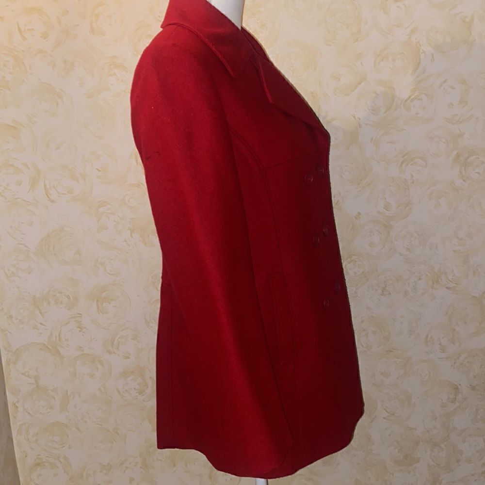 Express Wool Ruby Pea Coat! - Picture 10 of 16